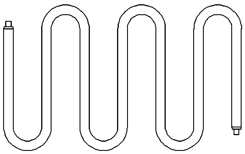 Heating tube and processing process thereof