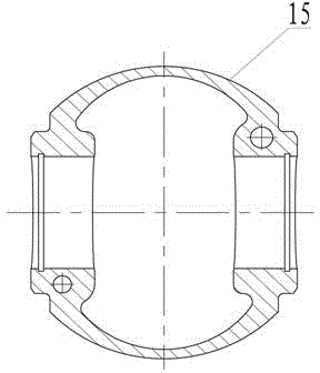 Intensive-cooling steel piston of gas engine