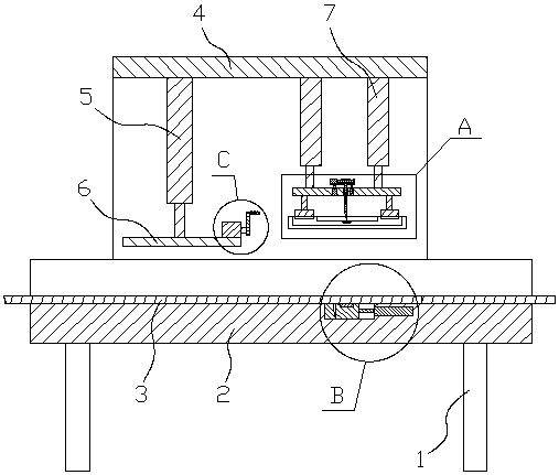 Iron sheet slicing machine allowing automatic maintenance