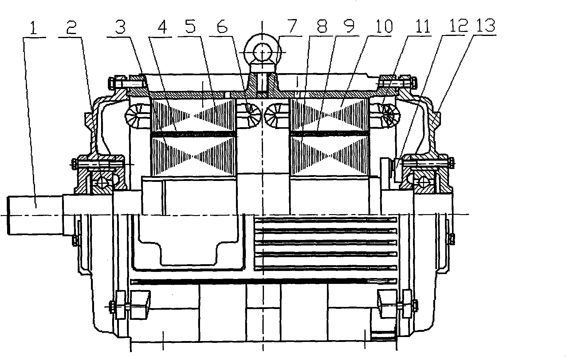 Double-winding permanent magnet motor