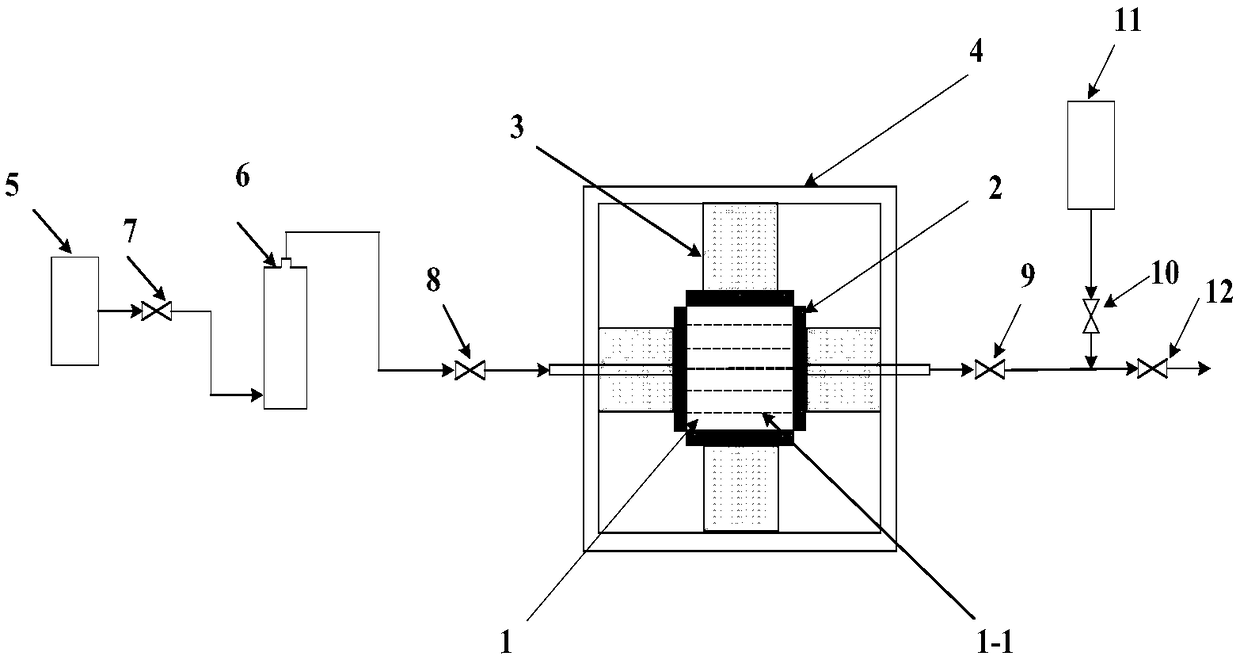 Shale gas well simulated reservoir fracture fracturing liquid flowback rate experimental measurement device and method