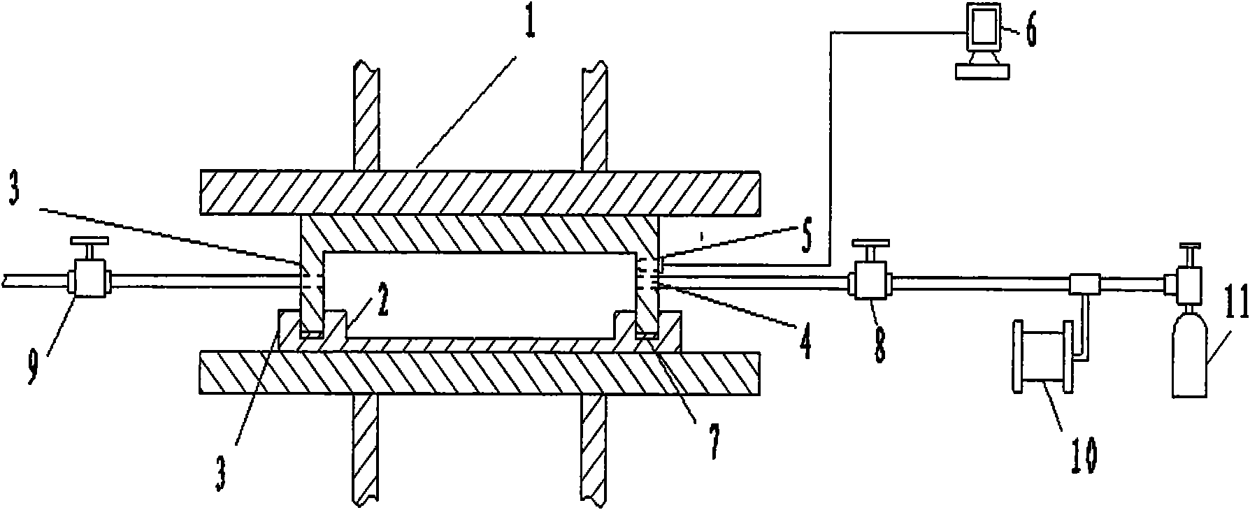 Thermoplastic resin physical foaming material preparation device and preparation method thereof