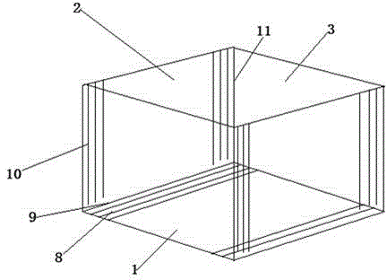 Recyclable transplanting frame