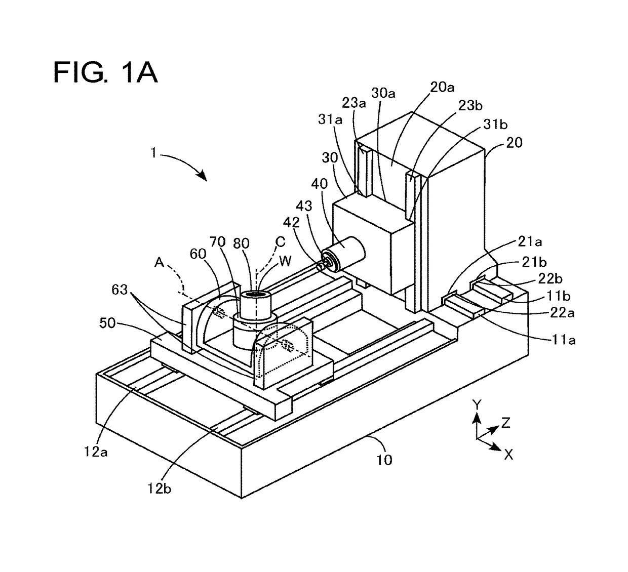 Gear machining device and gear machining method