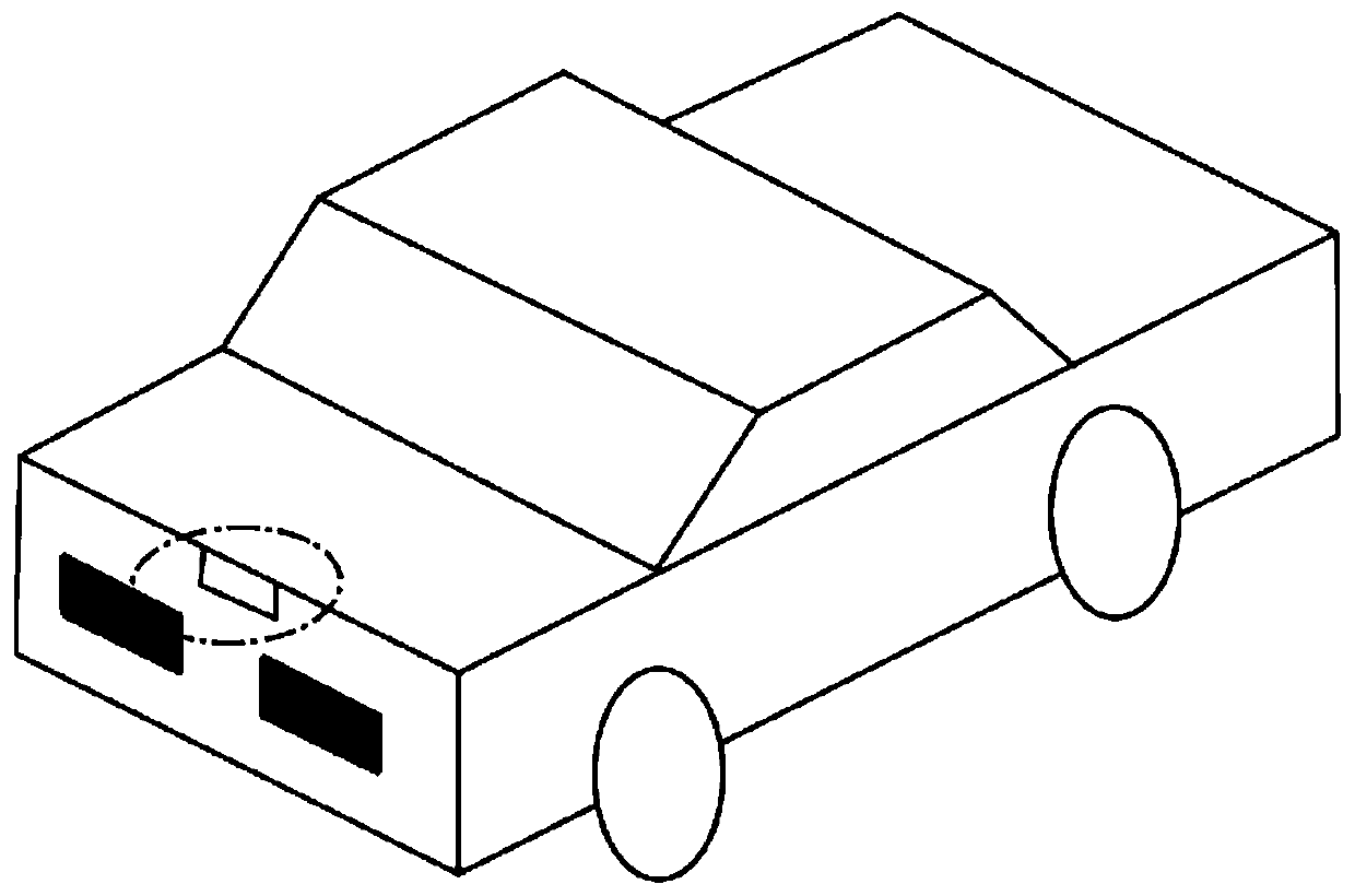 Vehicle-mounted visible light communication receiving end device based on a photovoltaic cell