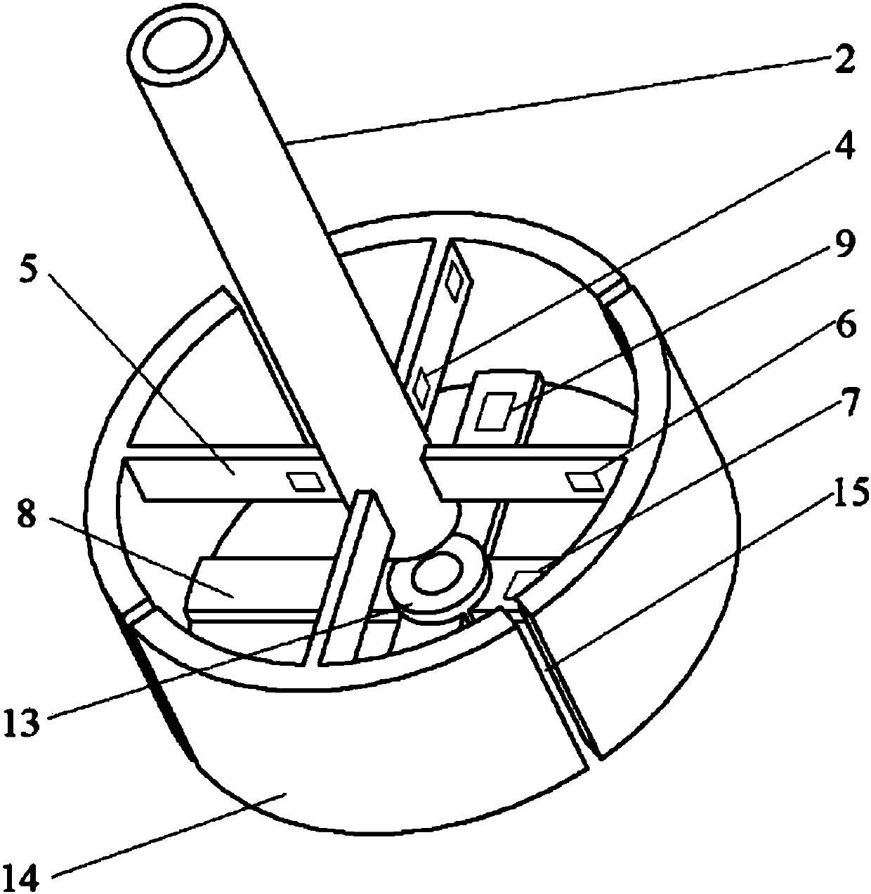 Acupuncture needle capable of measuring six-component micro force of acupuncture manipulation in traditional Chinese medicine