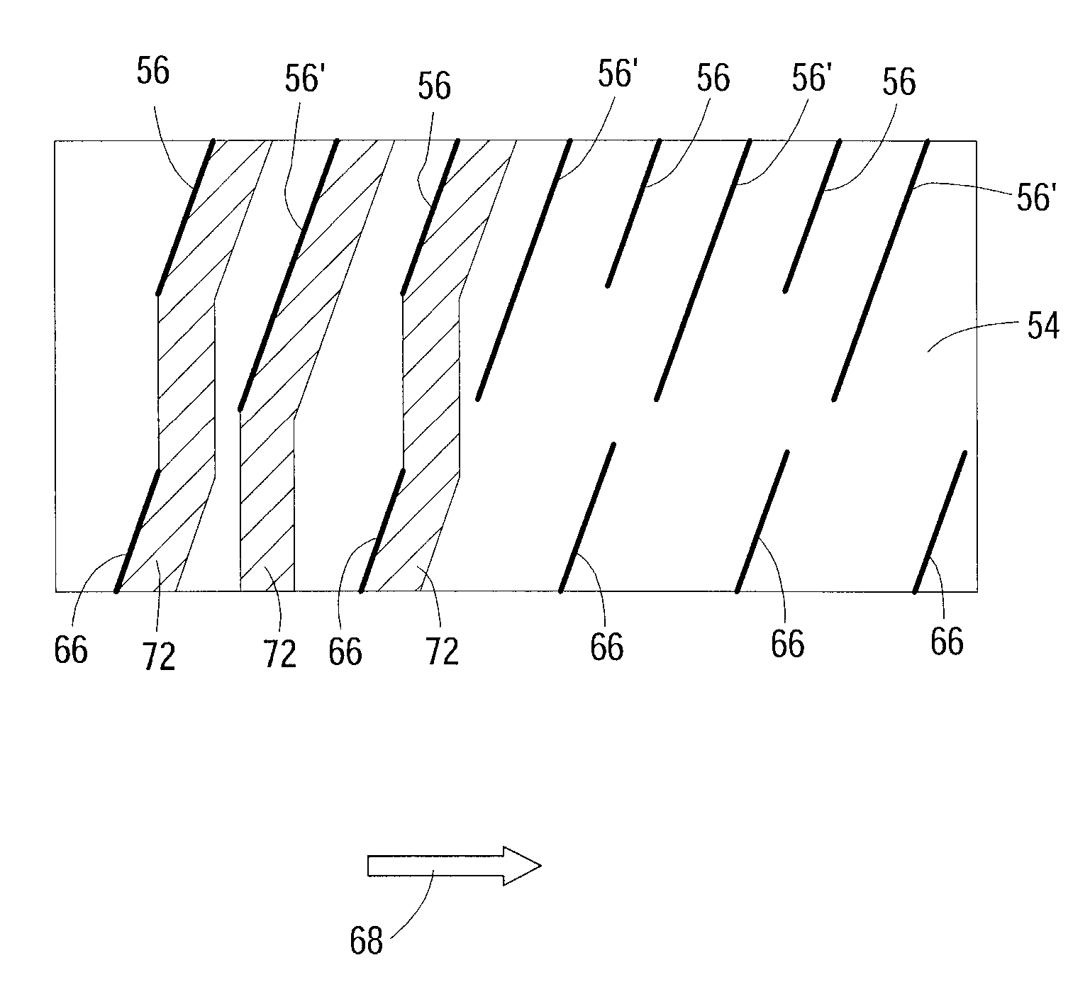 Harvested crop processing unit with number of circulation circuits depending on throughput