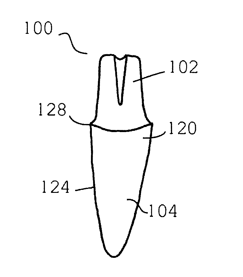 Dental implants and methods for their fabrication and use