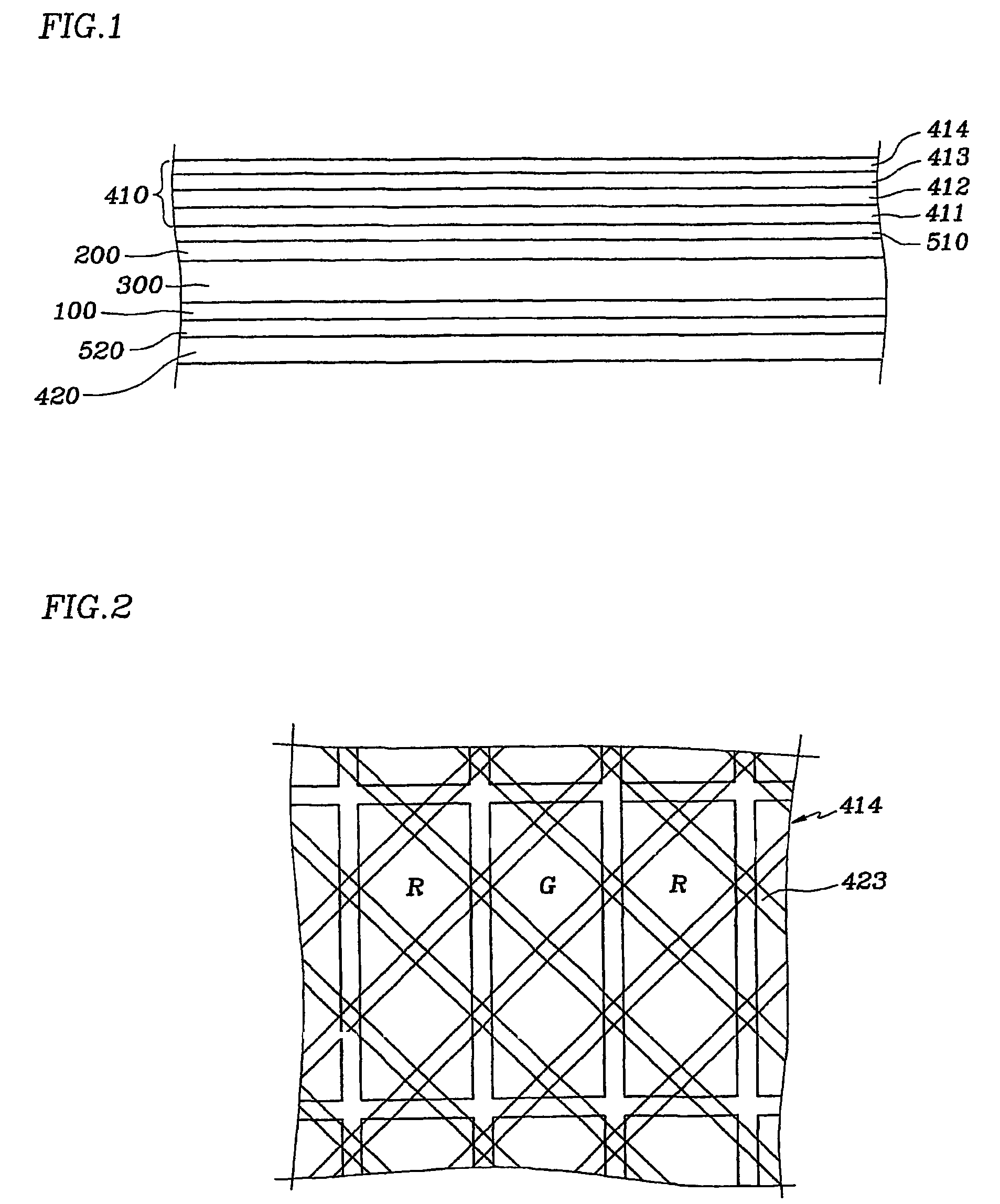 Polarizer, panel for a liquid crystal display, and liquid crystal display, including a scattering layer