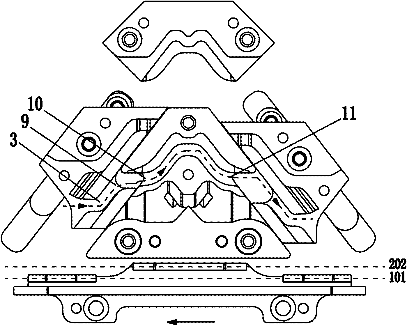 Stitch cam of computerized flat knitting machine