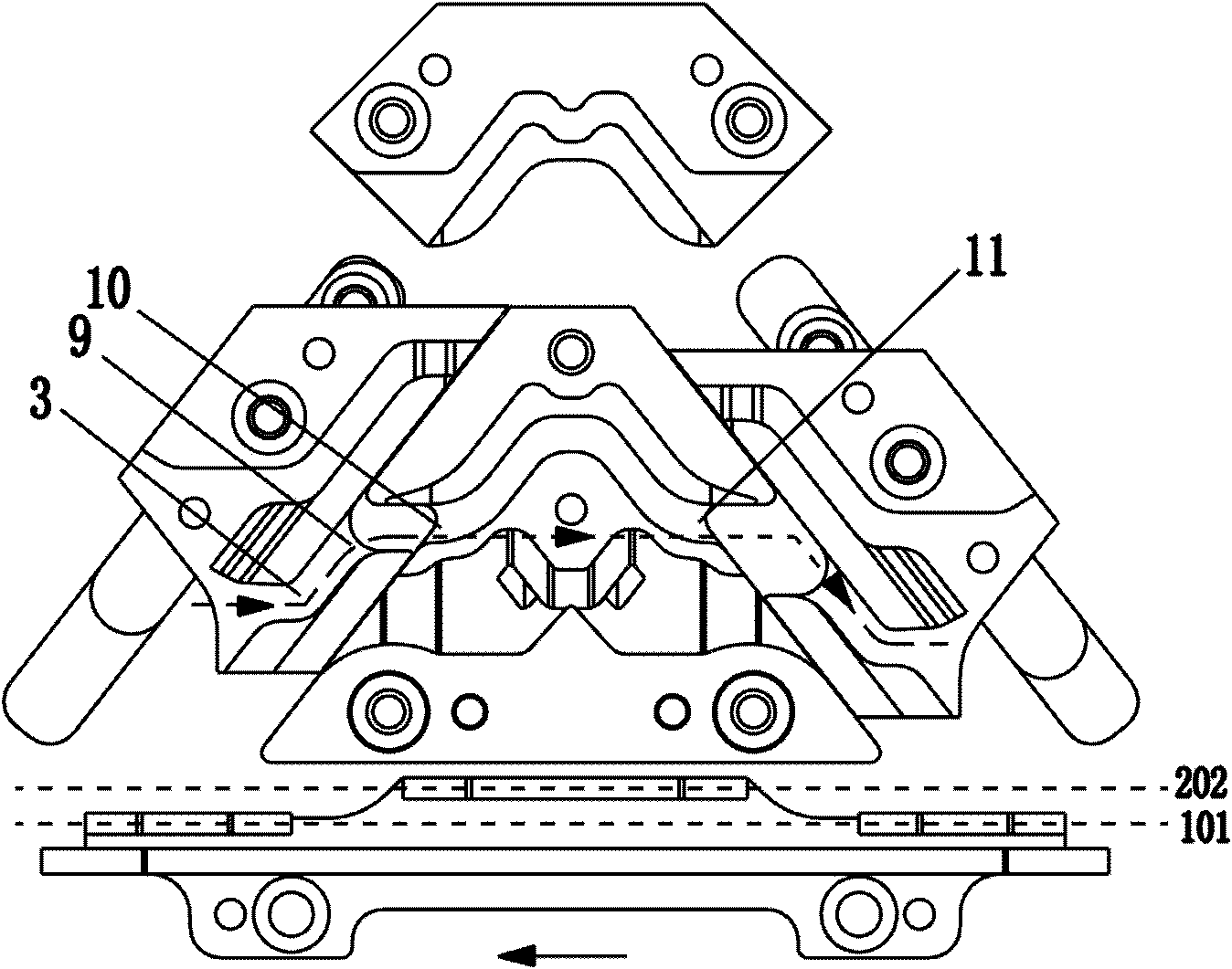 Stitch cam of computerized flat knitting machine