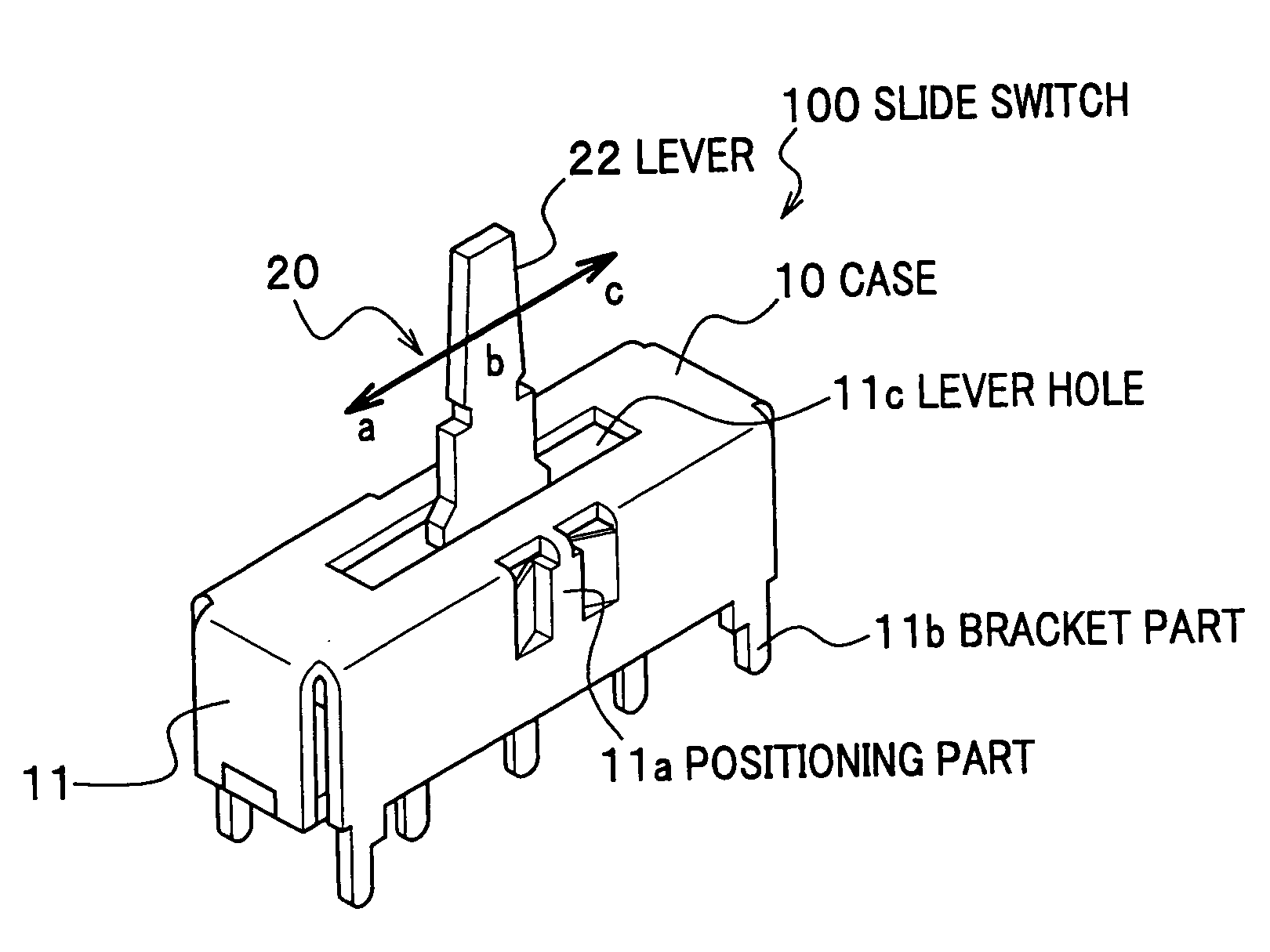 Cushioning Means Holding Member, and Slide Switch Including the Same