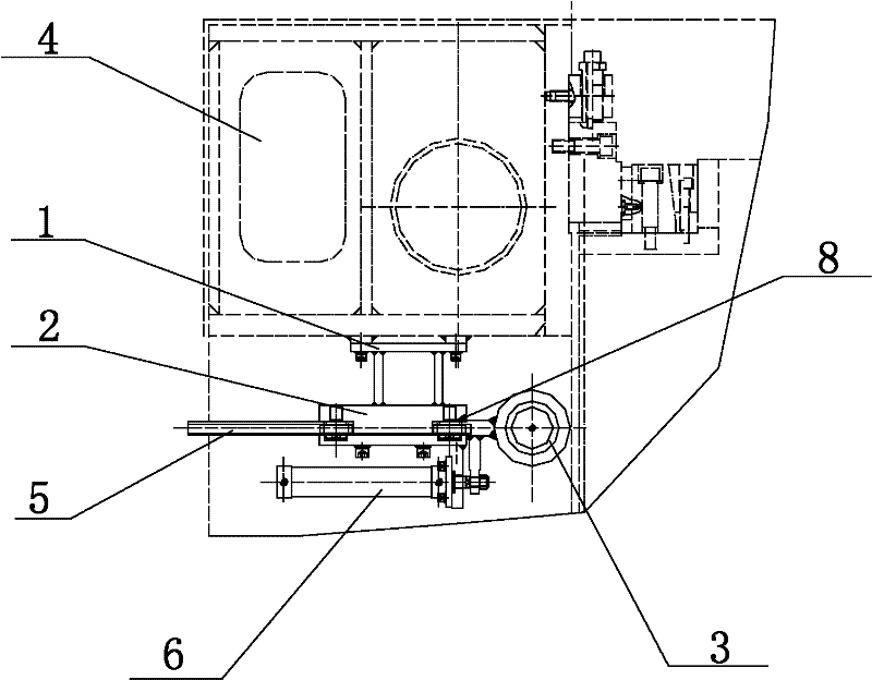 Plug pin type safety device for hydraulic machine