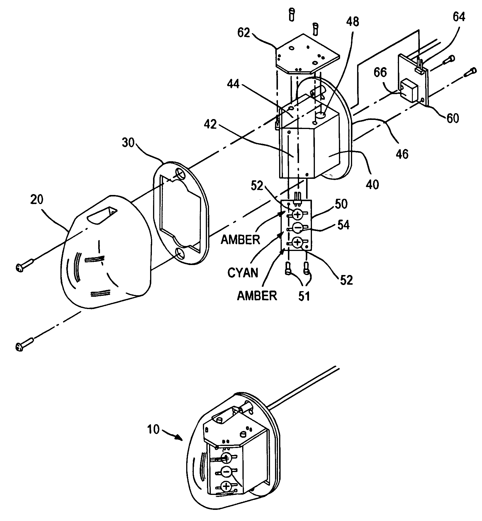 White position taillight for aircraft