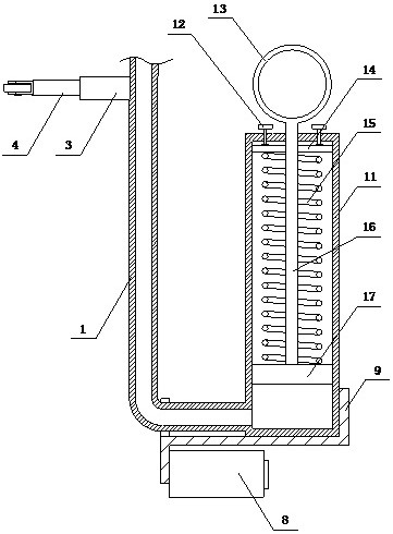 Coal mine tunnel rock wall deformation monitoring device