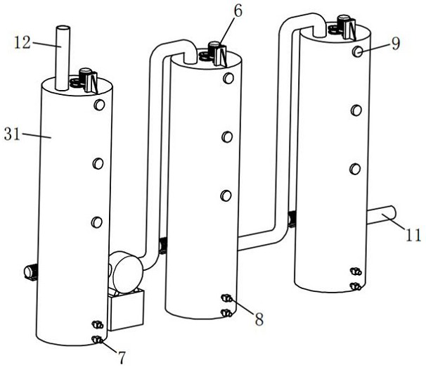 An anti-corrosion acid mist treatment tower