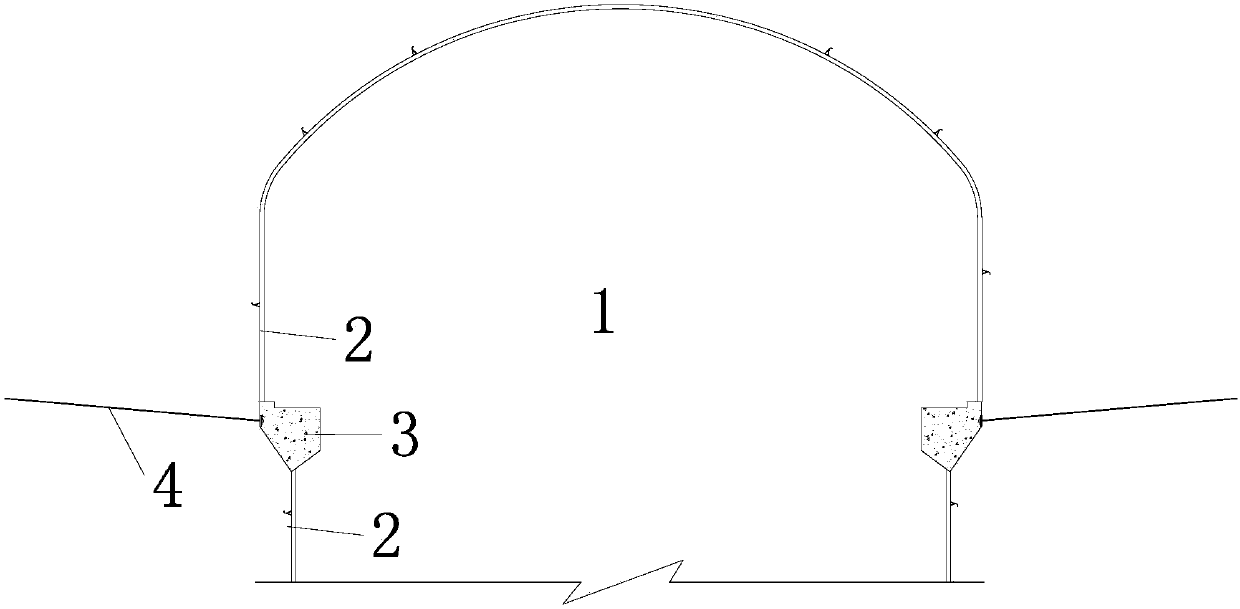 Pre-stress anchor cable structure applicable to underground powerhouse rock wall crane beam portion