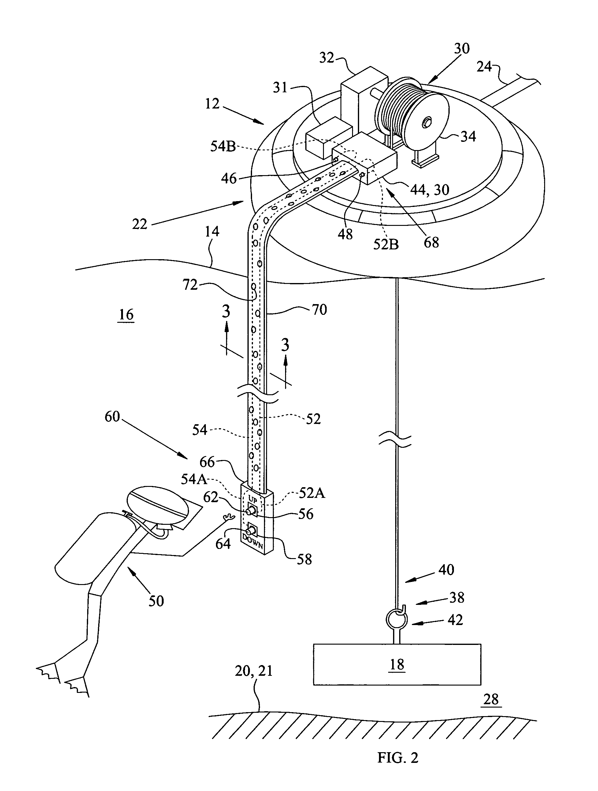 Deep water lift system remote pendant