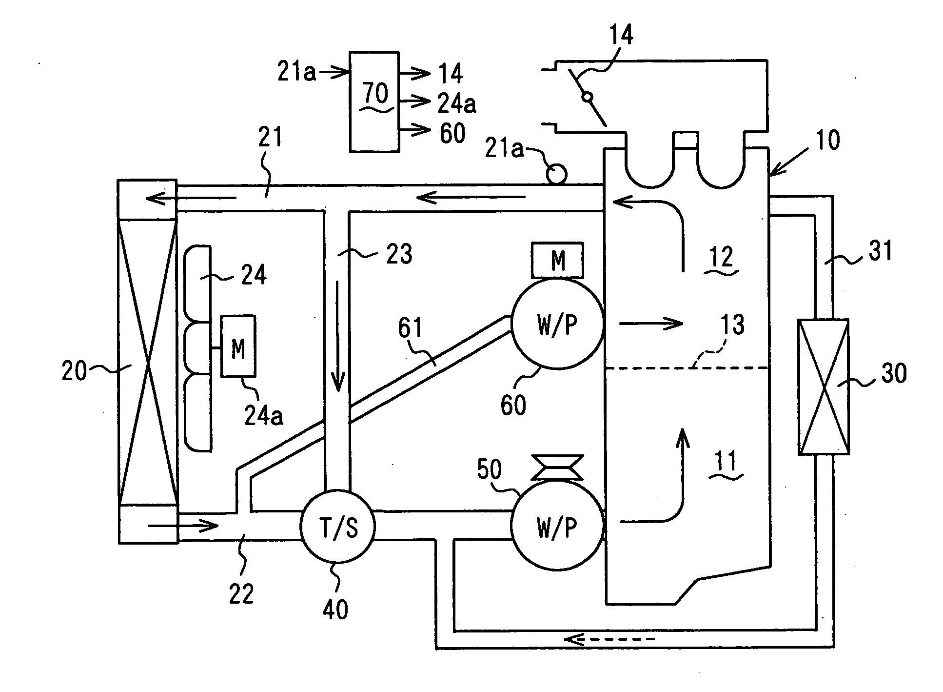 Liquid-cooling device for internal combustion engine