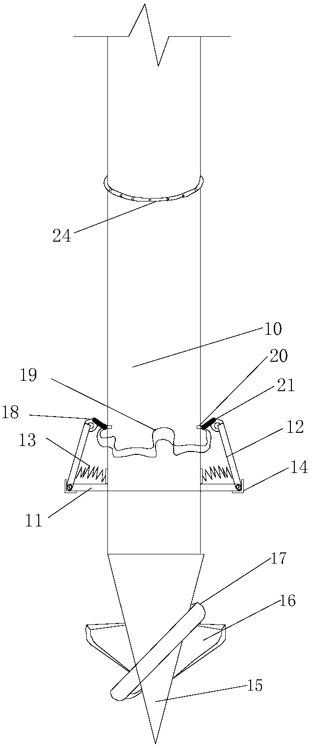 Construction method for in-situ water-injection pure soil compaction pile composite foundation