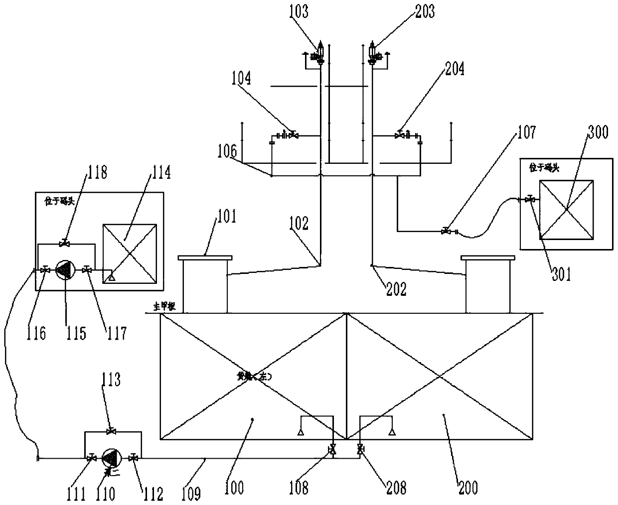 Oiling ship cargo hold boil-off gas treatment and recovery method