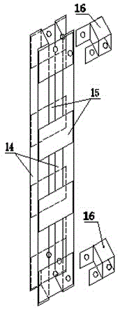 Attached climbing device and installation method of all-steel climbing frame at the retracted part of the structure