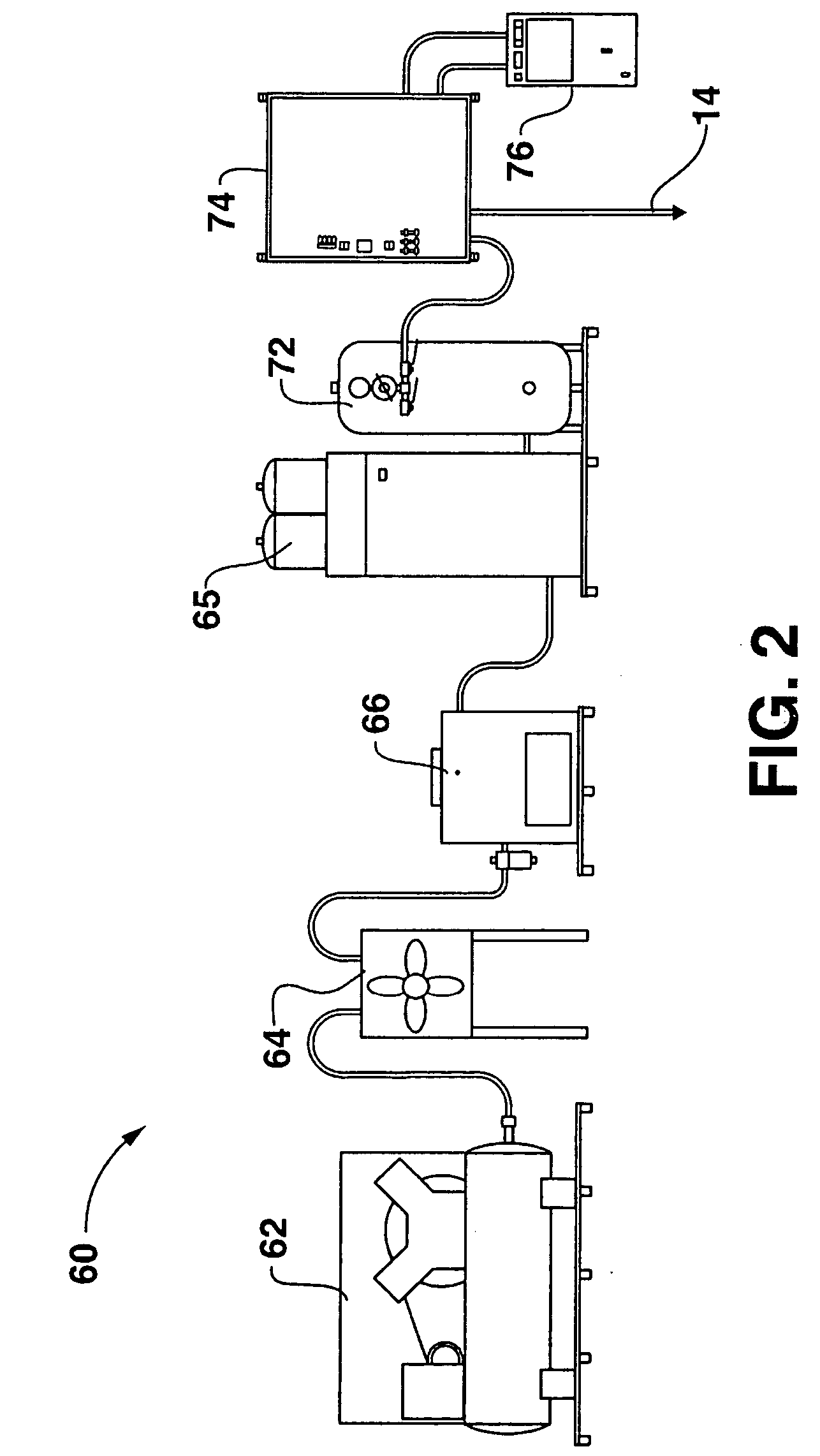 Carbonaceous waste treatment method using ozone