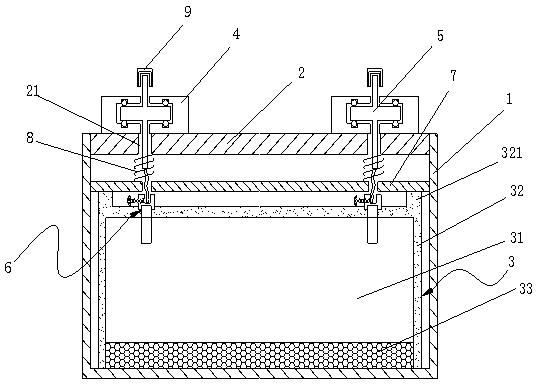 Locomotive capacitor for protecting casing and column head