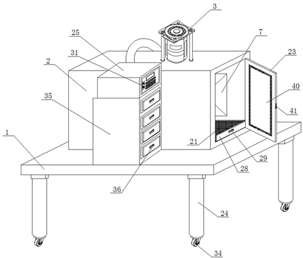 Rapid part cleaning and drying equipment for electromechanical engineering