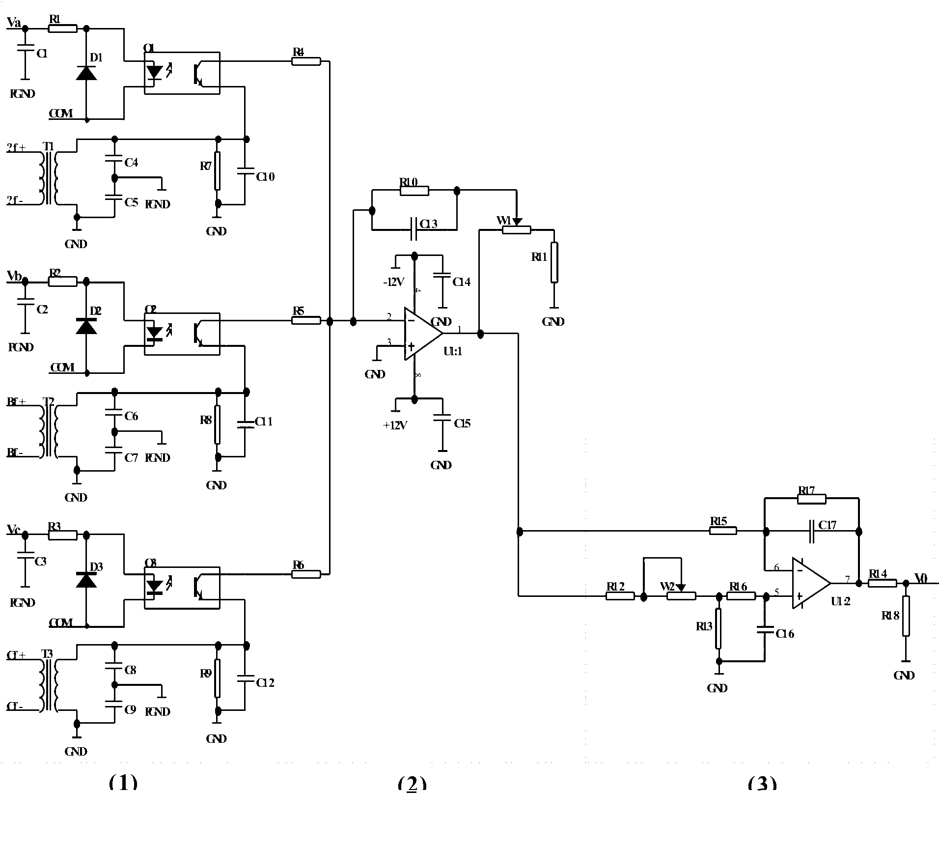 Load distribution and control circuit of diesel generating set speed controller