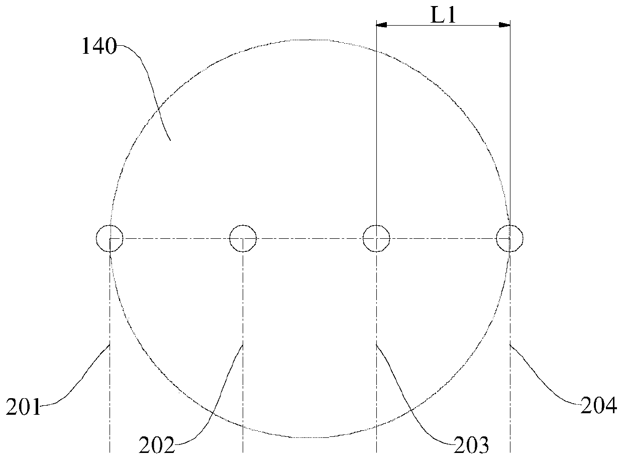 Method and device for realizing parallel rit of large-format multi-path laser