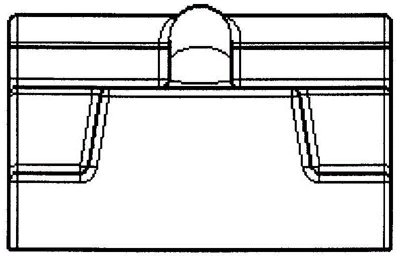 Machining method for mold with protrusion