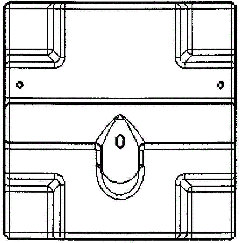 Machining method for mold with protrusion