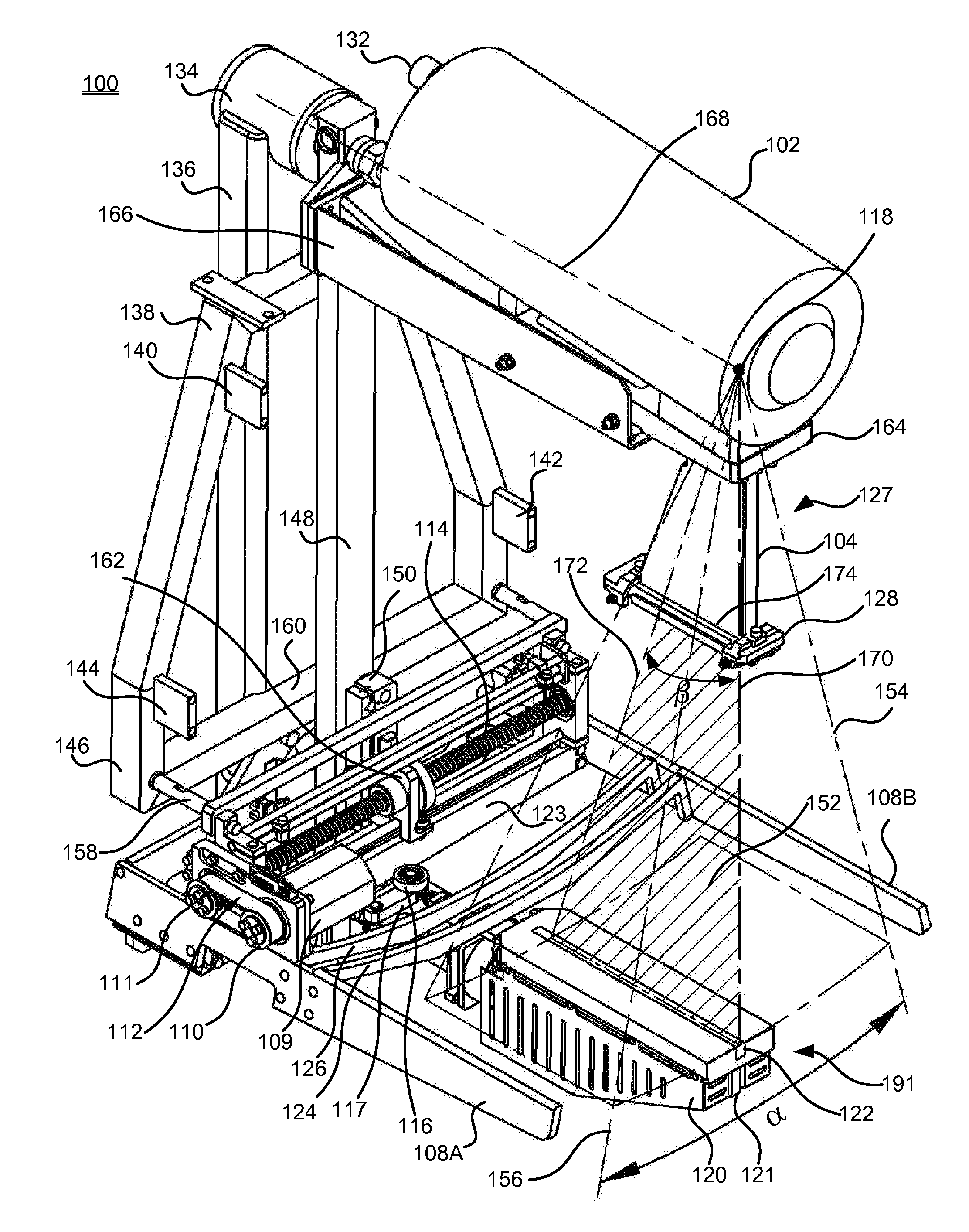 Digital mammography scanning system