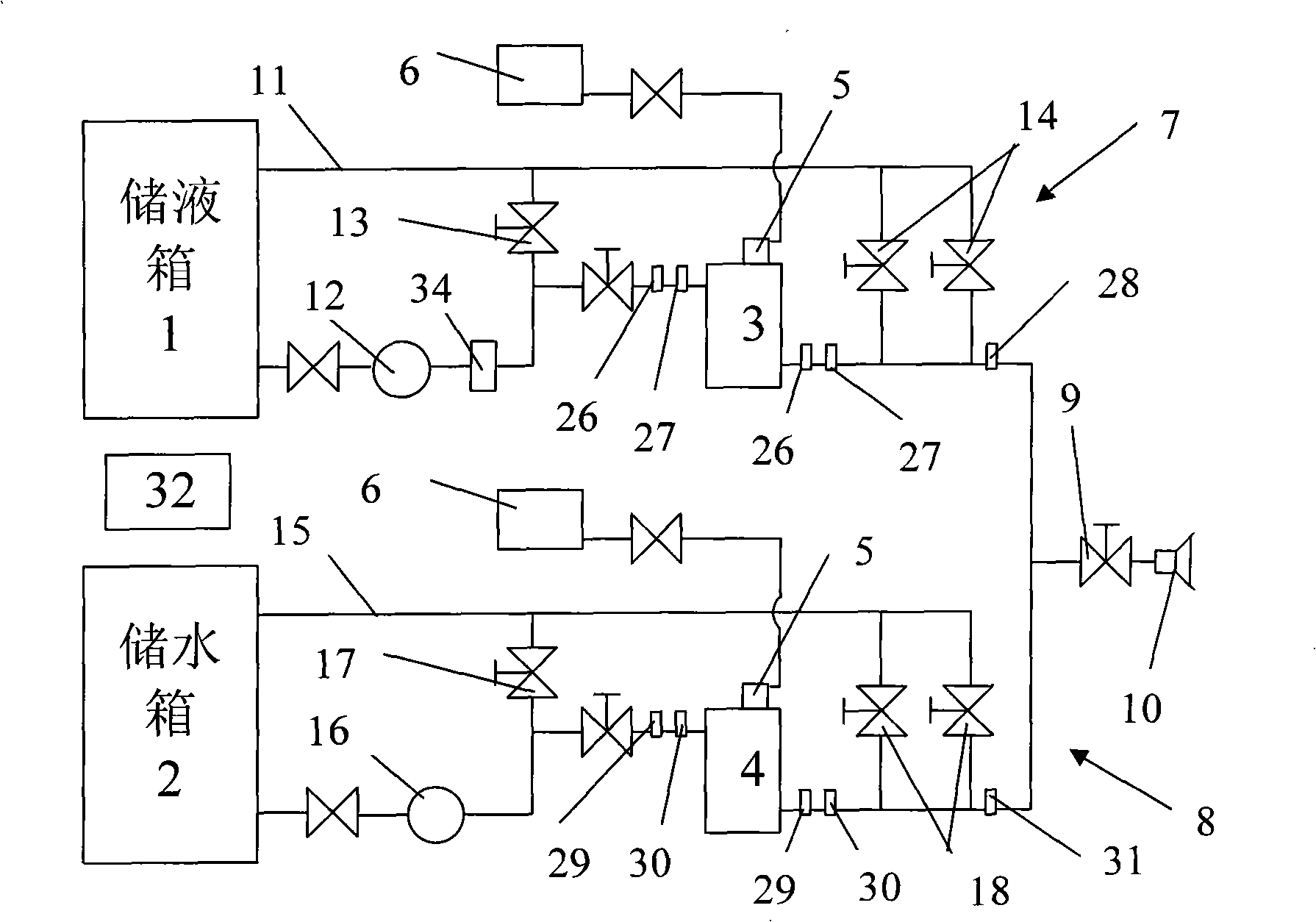 Rapid heating and automatic liquid supply mixing apparatus for deice liquid for airplane