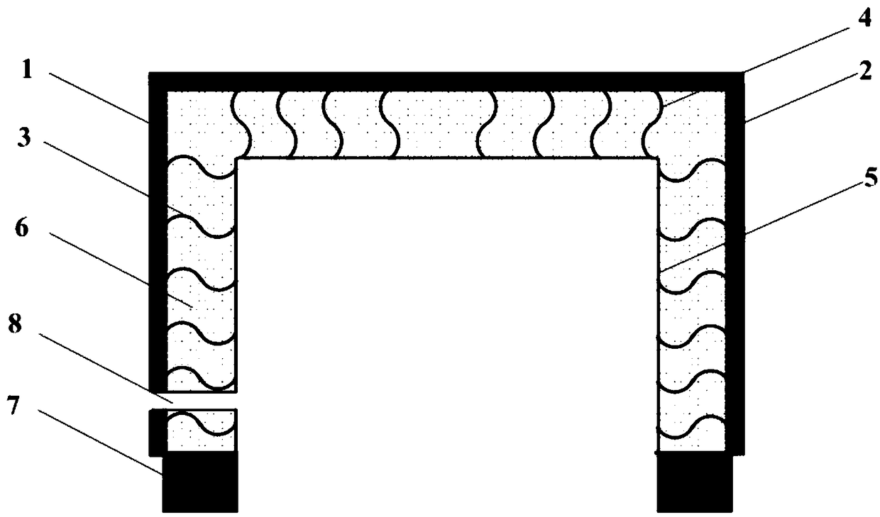 Working protection device for blast vibration sensor