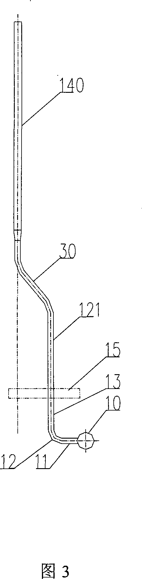 Novel configured single-stroke furnace tube ethylene cracking furnace