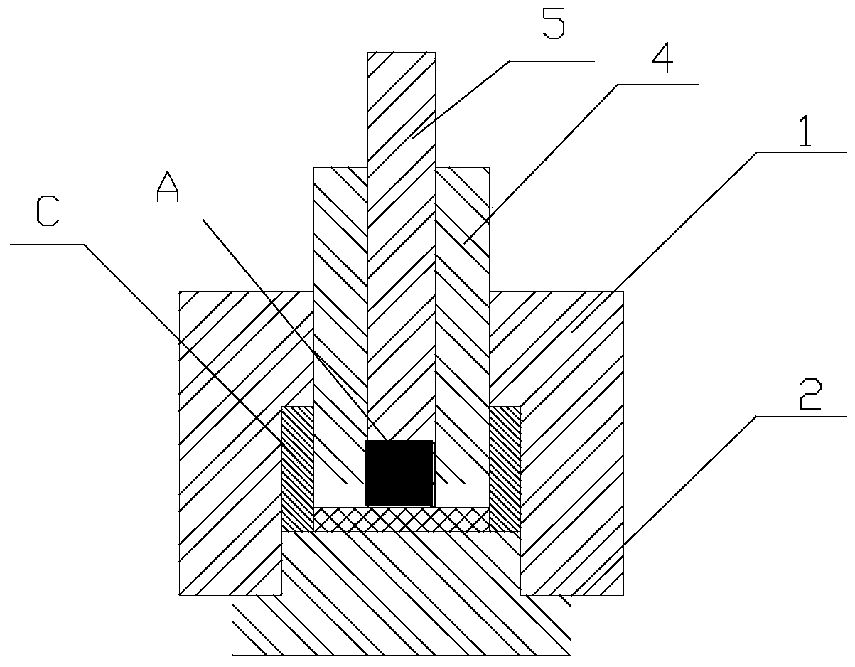 A hot pressing and sintering manufacturing process of polycrystalline diamond wire drawing die