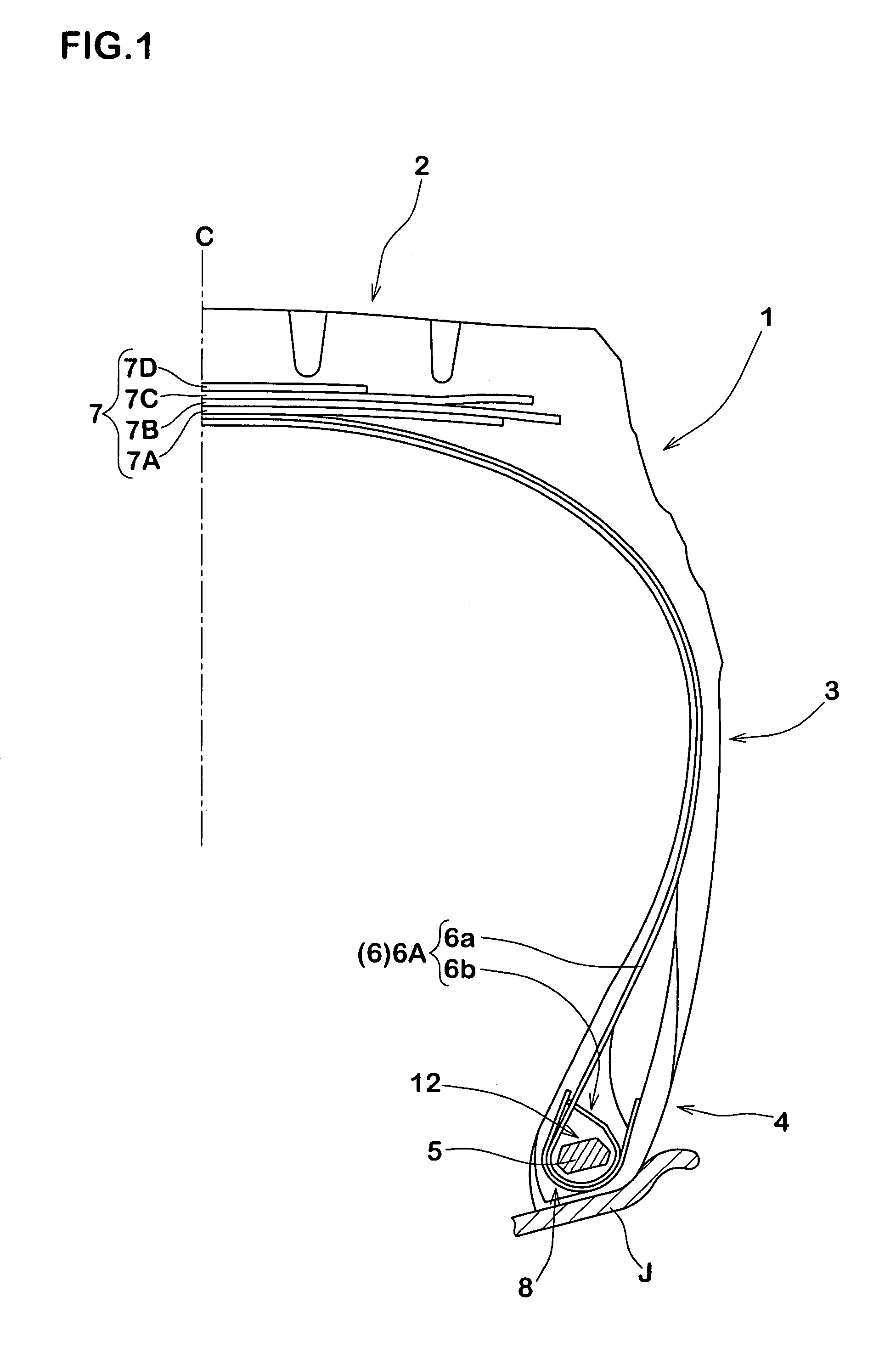 Tire for heavy load use