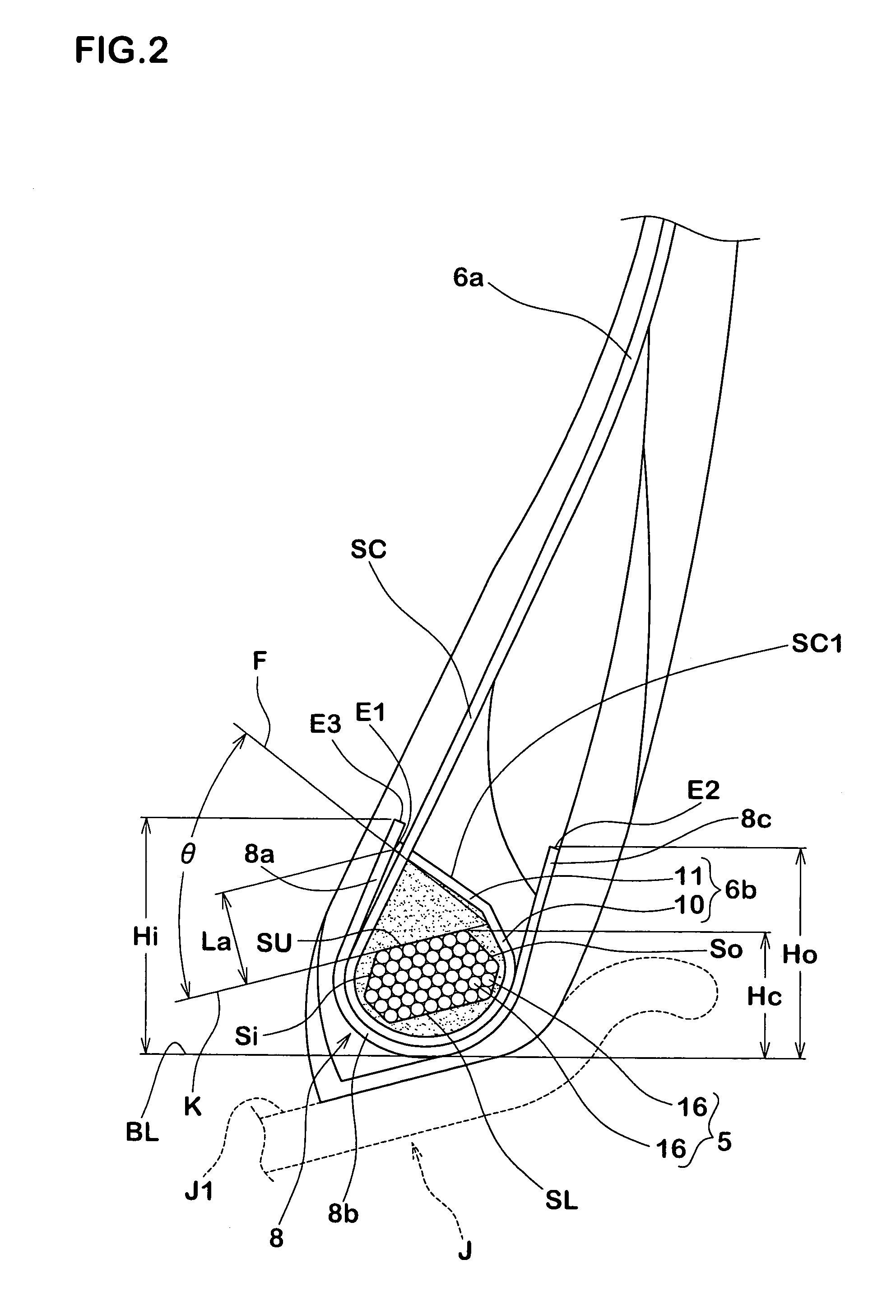 Tire for heavy load use