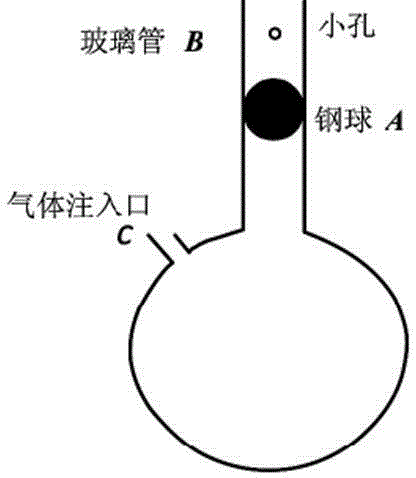 Improved device for measuring air specific heat ratio through vibration method