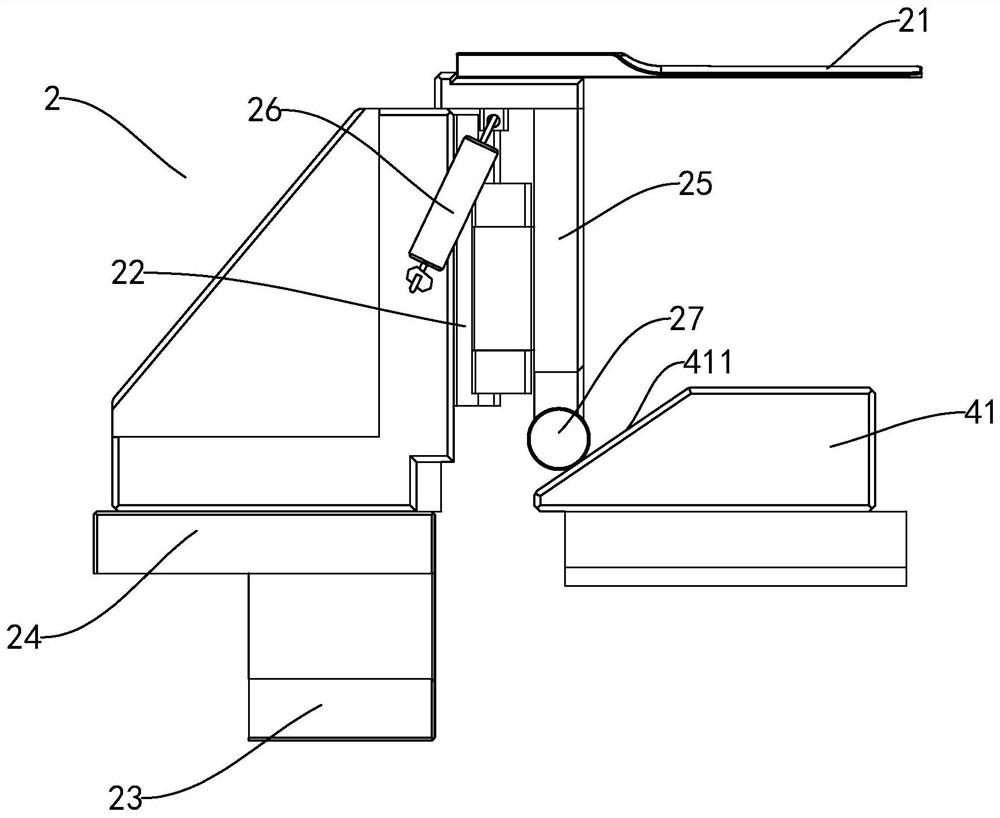 A knife press device and lamination equipment