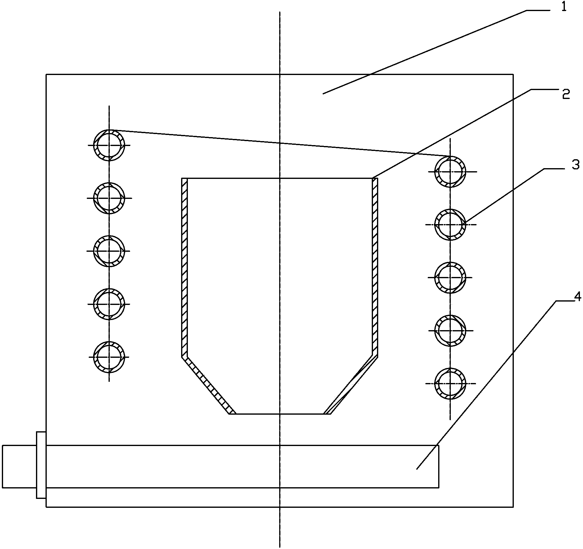 Water bath type electric heating device