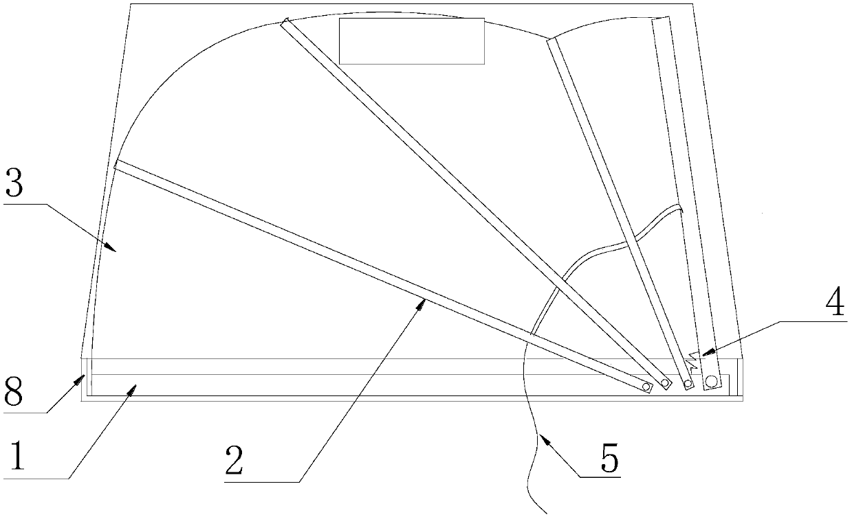 Multifunctional sector framework and vehicle window blind