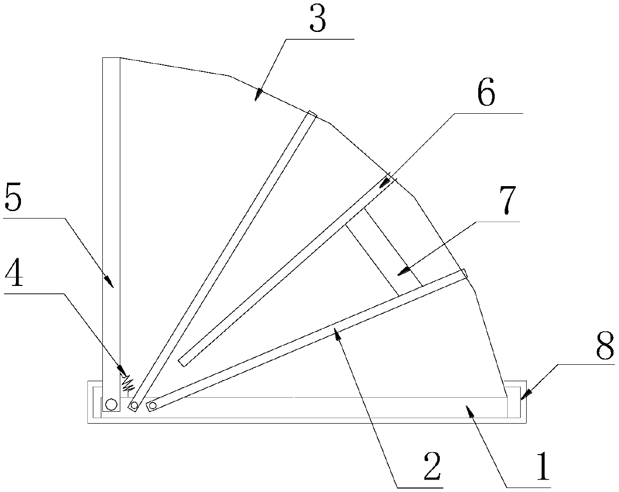 Multifunctional sector framework and vehicle window blind