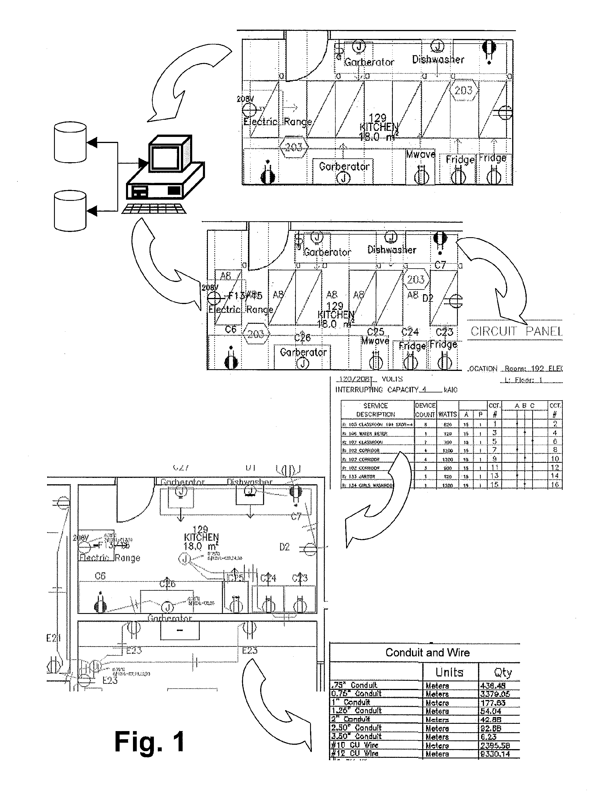 System and process for client driven automated circuiting and branch circuit wiring