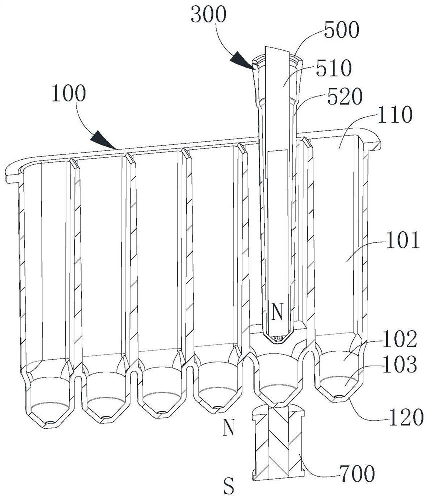 Sample component extraction device and method