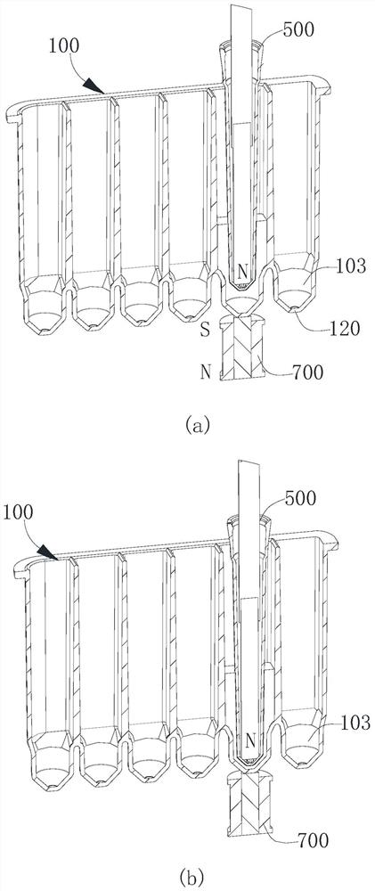 Sample component extraction device and method