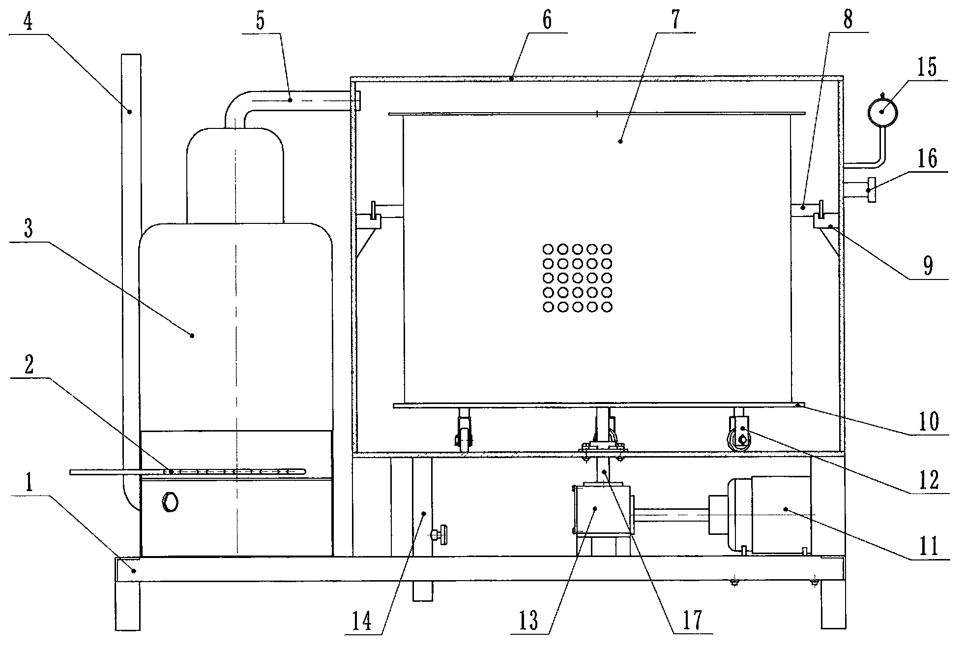 Coal-electricity dual-purpose machine for softening surface layer of traditional chinese medicinal materials through heating