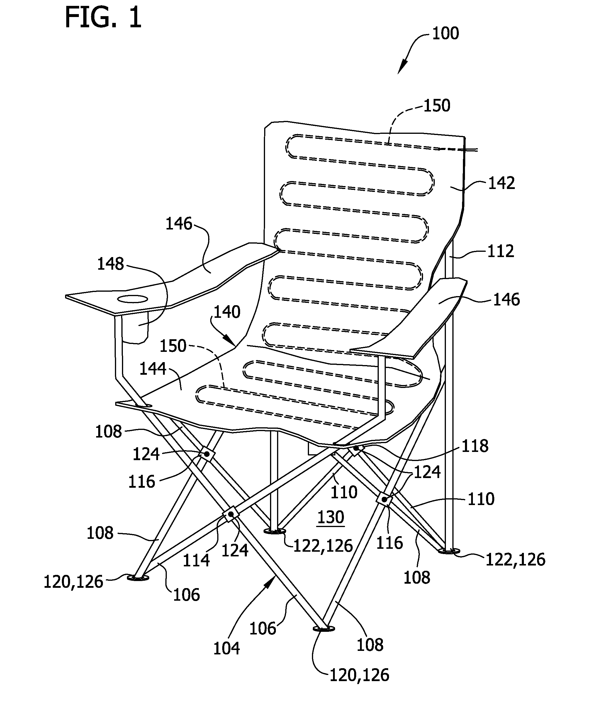 Heated collapsible article of furniture